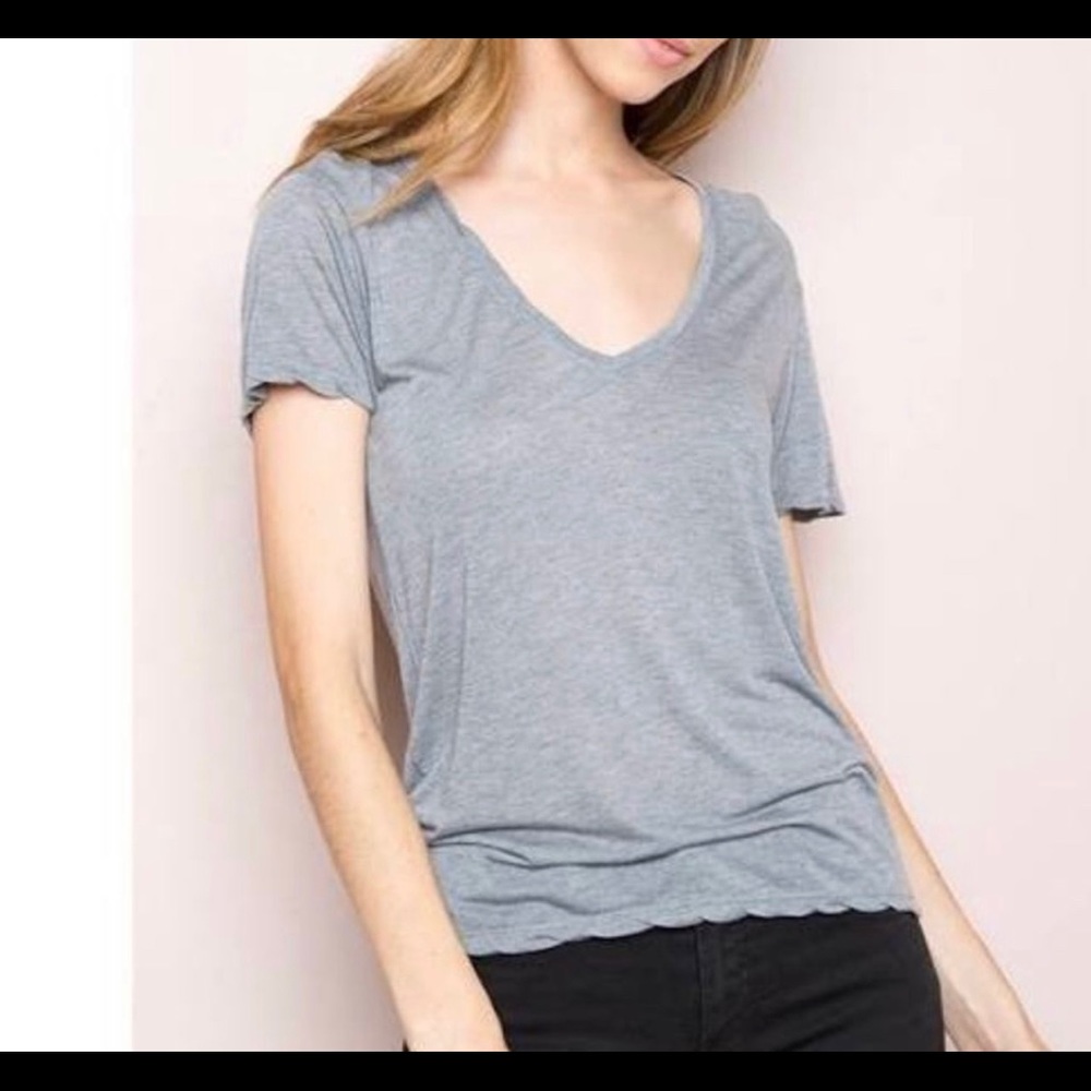 Grey Brandy Melville v neck